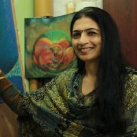 “ATHAHA” Beyond The Boundaries Solo Show Of Paintings By Well-Known Artist Alka Bhrushundi At Jehangir Art Gallery